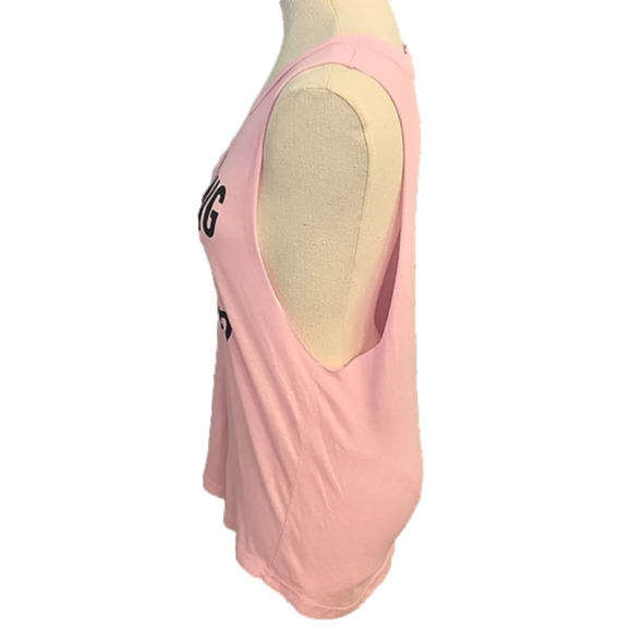 JUNIORS Series 8 Eye Rolling is my Cardio Pink tank size Large - Picture 6 of 9
